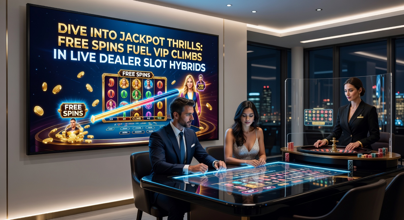 Dynamic screenshot of a VIP ladder in a live dealer slot hybrid, highlighting free spin bonuses elevating a player to diamond tier amid jackpot lights
