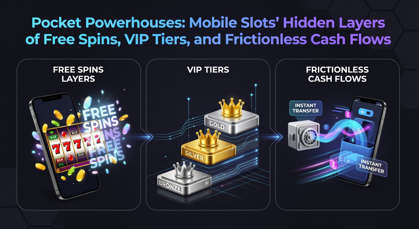 Vibrant mobile slot screen showing cascading free spins and glowing VIP badges amid colorful reels