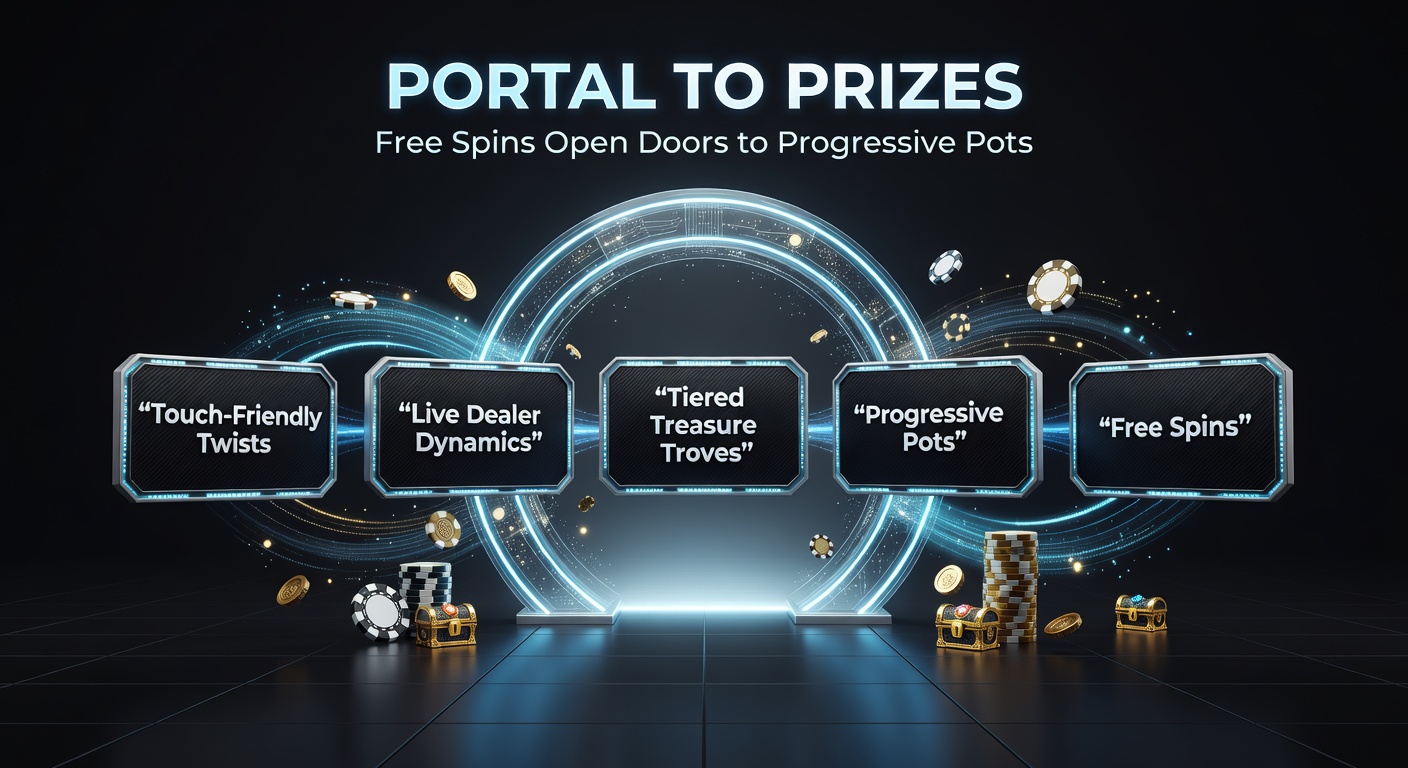 Vibrant slot machine screen showing free spins activation leading to a glowing progressive jackpot meter