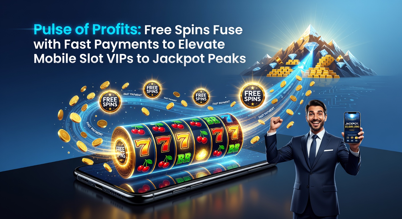 Dynamic mobile slot interface displaying cascading free spins, lightning-fast payout icons, and glowing jackpot meters climbing toward peak wins
