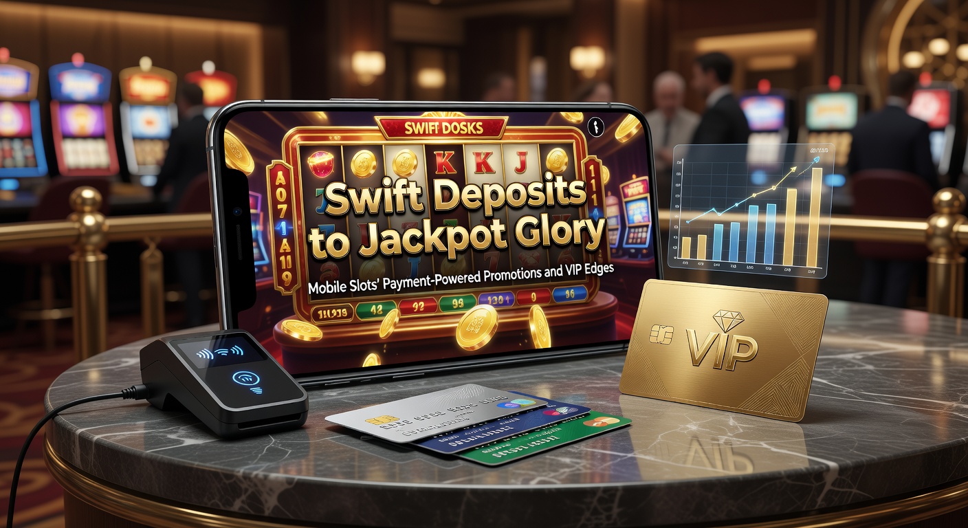 Vibrant mobile phone screen showing swift deposit confirmation transitioning to a spinning slot jackpot win, highlighting payment speed and rewards