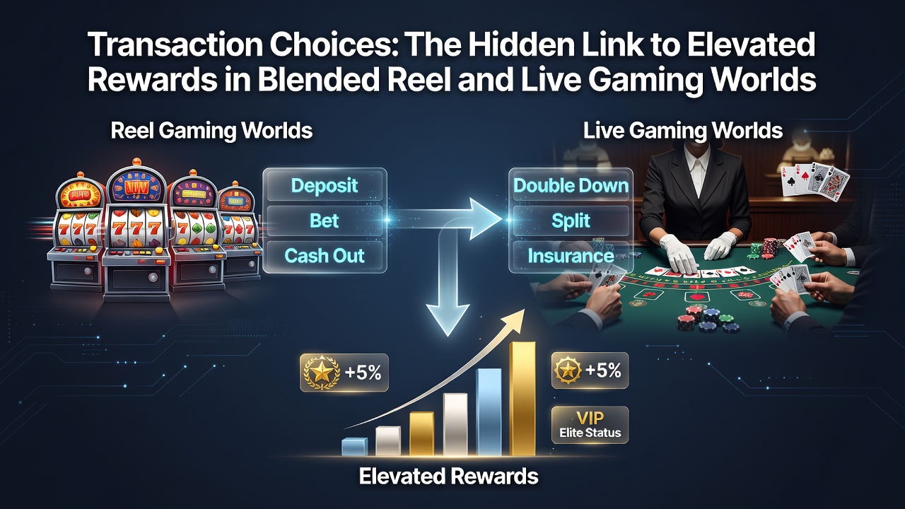 Visual of reward multipliers and VIP tier progress tied to various payment method selections in blended gaming