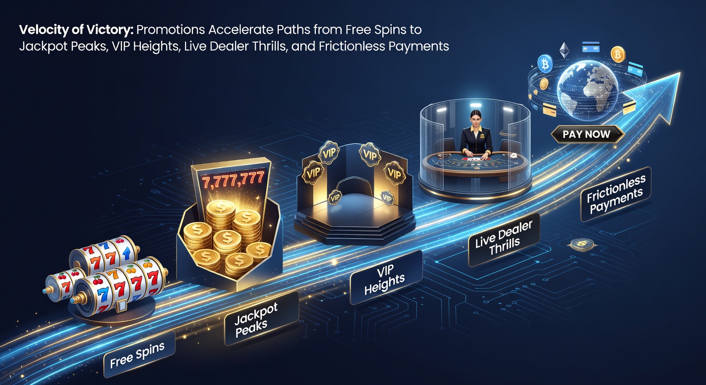 Dynamic slot machine reels spinning with promotional overlays highlighting free spins and jackpot symbols in a high-energy casino environment