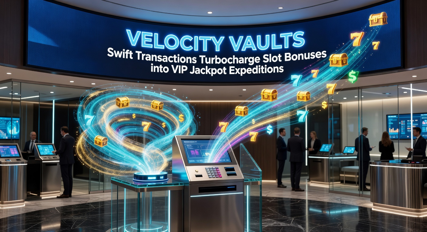 Vibrant graphic showing slot symbols racing along a turbo trail, unlocking VIP badges and exploding jackpots with speed lines from deposit icons