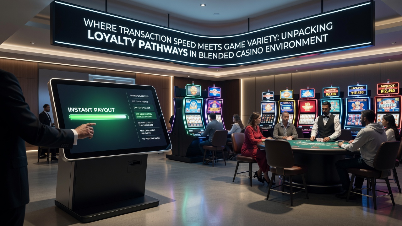 Diagram showing loyalty pathways connecting game variety and fast transactions